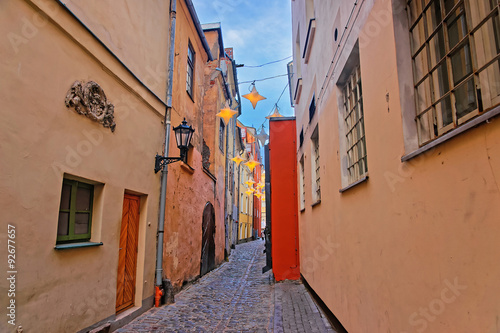  Streets of Old Riga decorated for Christmas