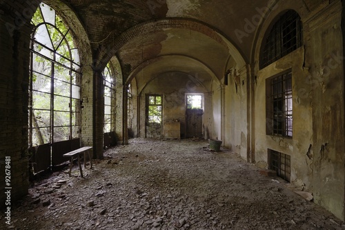 Orangery in an old abandoned castle