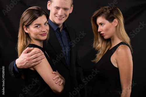 Tableau sur toile Feeling jealous of other woman