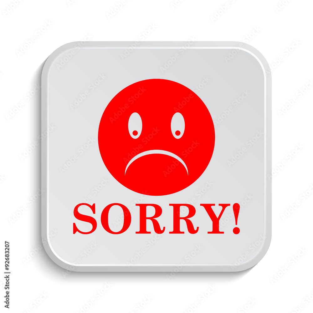 Fototapeta premium Sorry icon