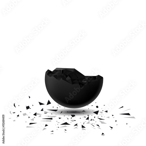 Sphere destroyed 3D