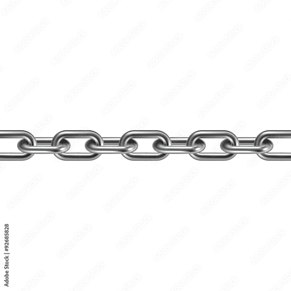 Metal chain 3D. Vector illustration. Metal chain 3D. Vector illustration.