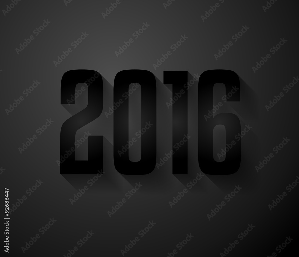 2016 New Year Background for modern seasonal card 2016 New Year Background for modern seasonal card