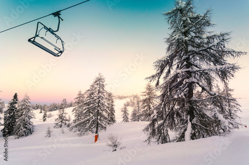 Ski center of Vogel-Slovenia