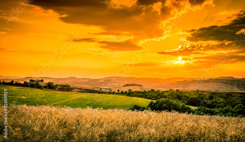 Amazing sunset in Tuscany © Maciej Czekajewski