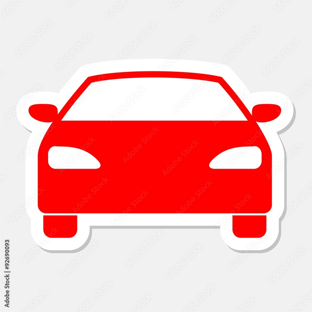 Car icon sticker