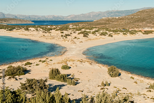 The famous Simos beach in Elafonisos island, Greece