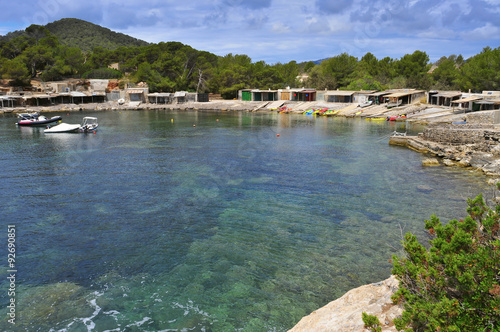 Sa Caleta cove in Ibiza Island, Spain