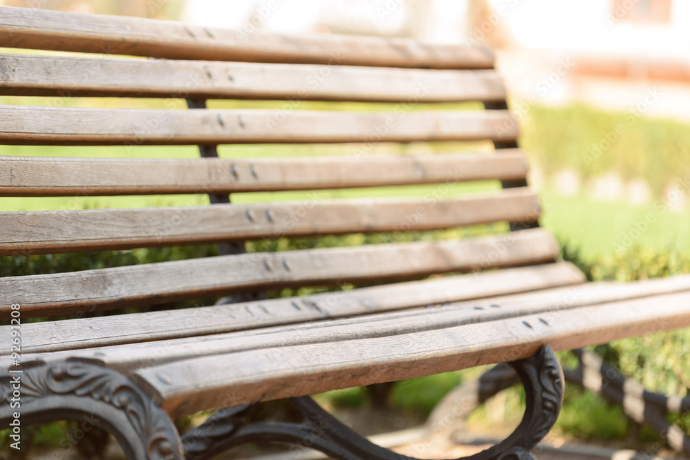 Fototapeta premium Bench standing in the park