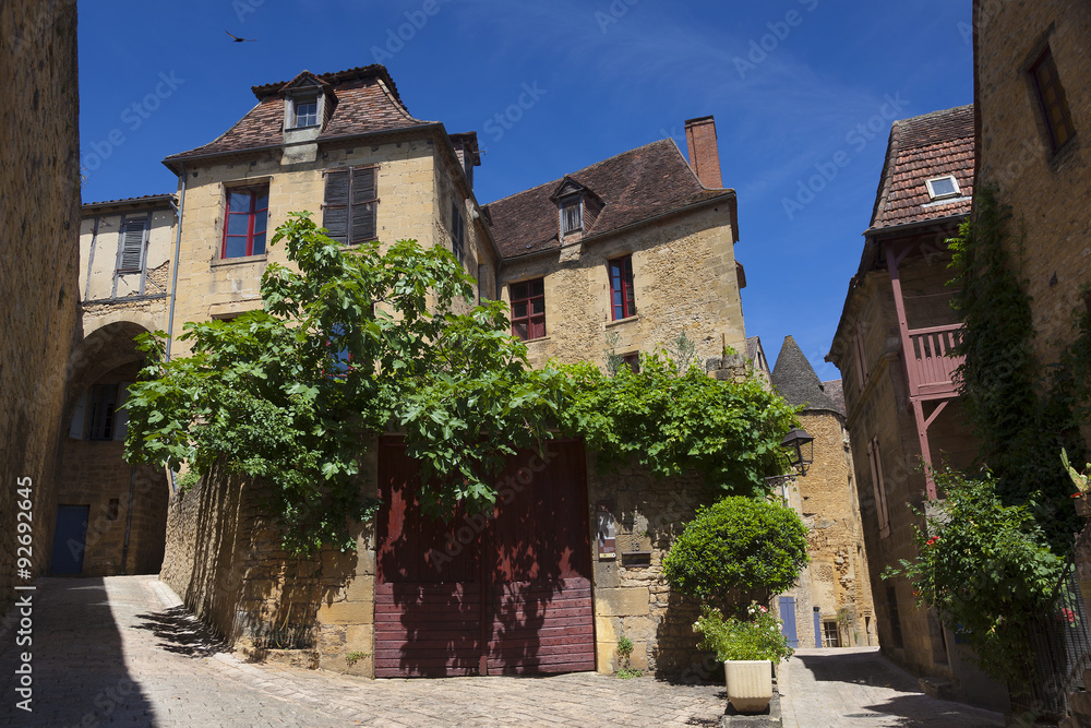 Architecture of Sarlat-la-caneda, Dordogne, Aquitaine, France