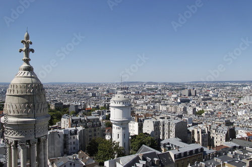 Paysage urbain à Paris, vue depuis le Sacré Cœur photo