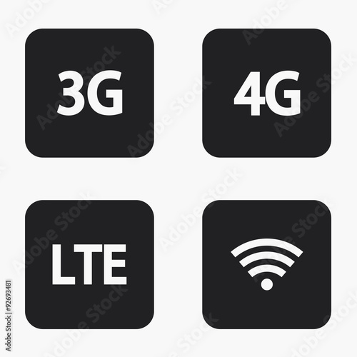 Vector modern mobile internet icons set