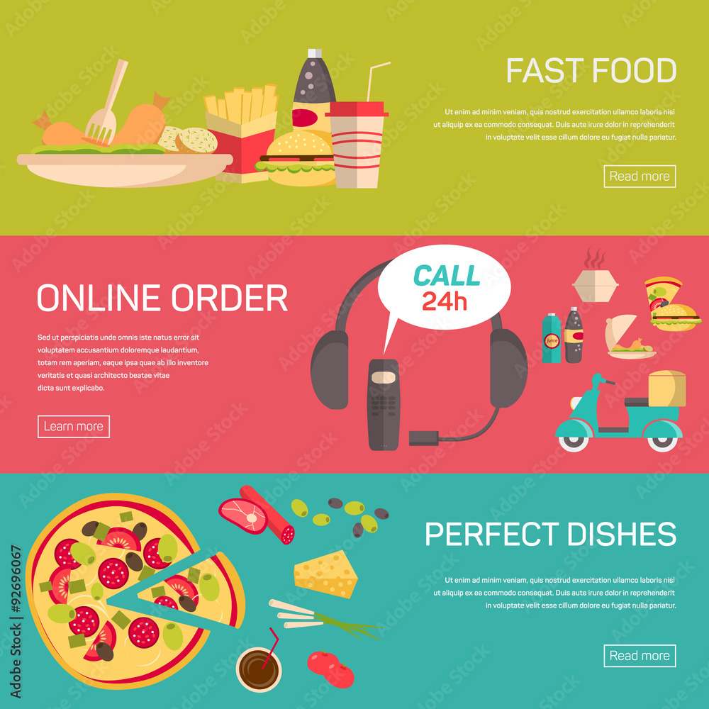 Fast food pizza delivery service fresh ingredients online