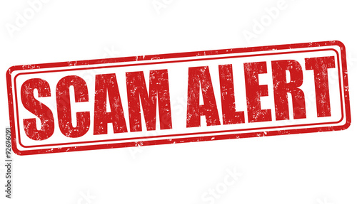 Scam alert stamp