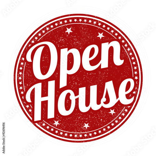 Open house stamp