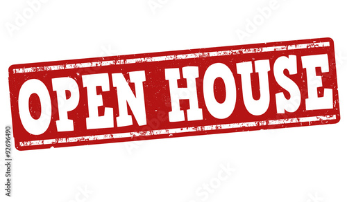 Open house stamp