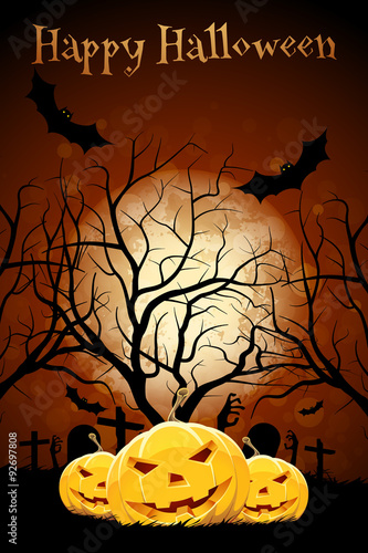 Halloween Zombie Party Poster. Holiday Card.