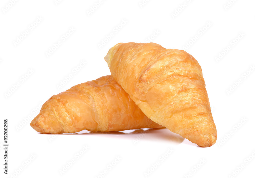 fresh croissant on white background fresh croissant on white background