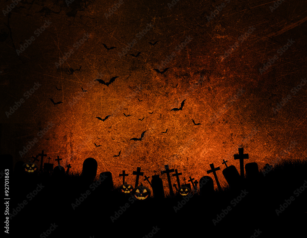 Fototapeta premium Grunge Halloween background