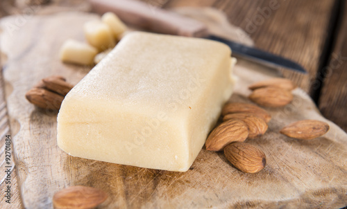 Marzipan with Almonds (close-up shot)
