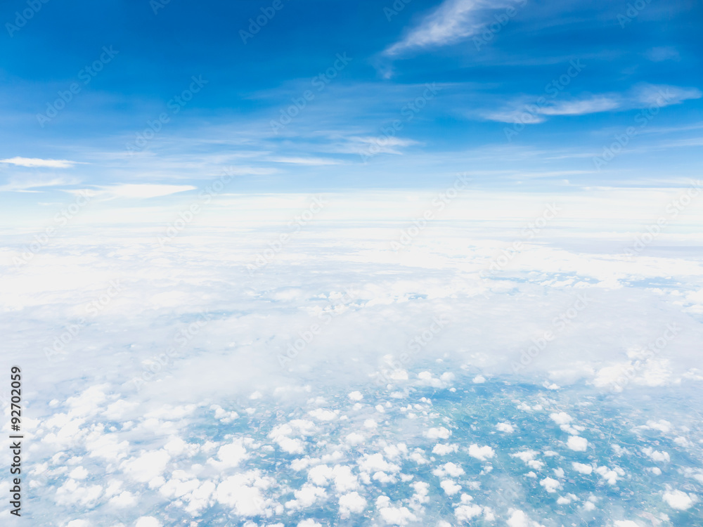 Many cloud with blue sky Many cloud with blue sky