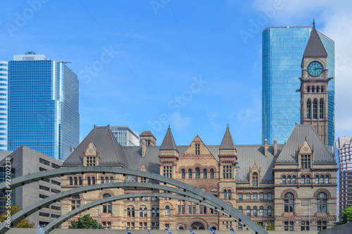 Canvas Print City hall Toronto downtown (fountain view)