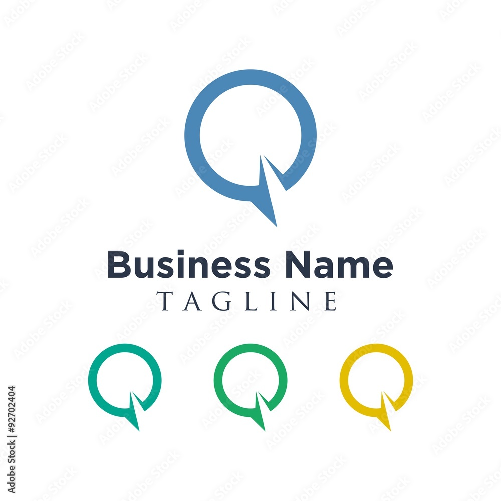 Chat vector logo icon Chat vector logo icon