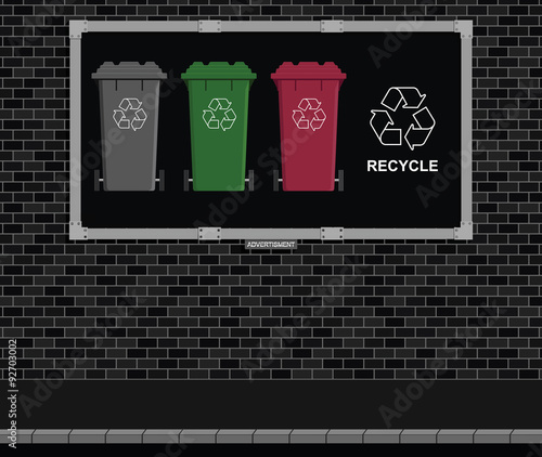 Recycling Advertising board