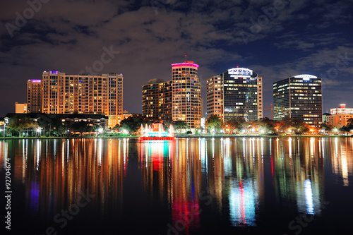 Orlando downtown dusk