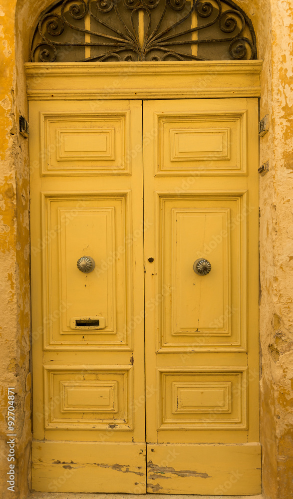 Traditional exterior door in Malta Traditional exterior door in Malta