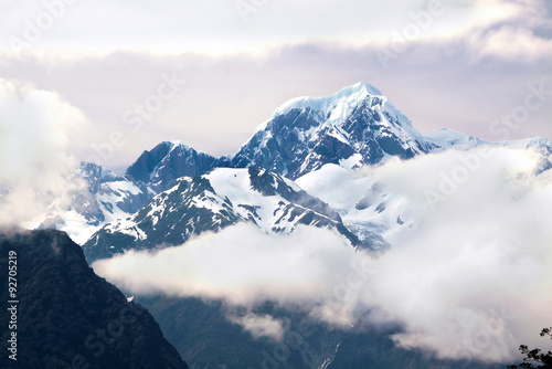 Mount Cook in Wolken © cmfotoworks