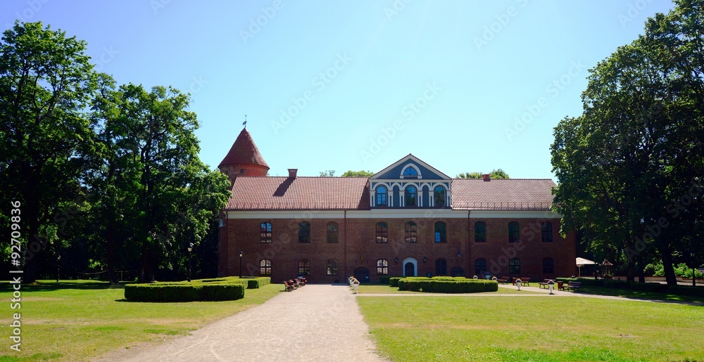 Fototapeta premium Raudondvaris Manor, is a Gothic-Renaissance gentry residence