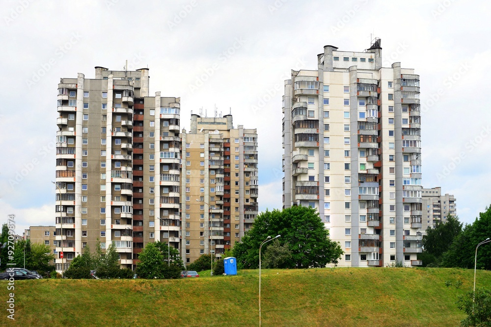 Summer in capital of Lithuania Vilnius city Seskine district Summer in capital of Lithuania Vilnius city Seskine district