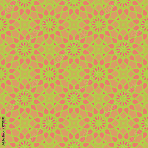 Seamless spirograph geometric texture vector background pattern