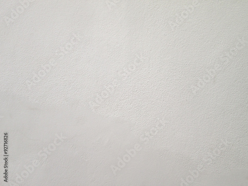 The white plastered wall