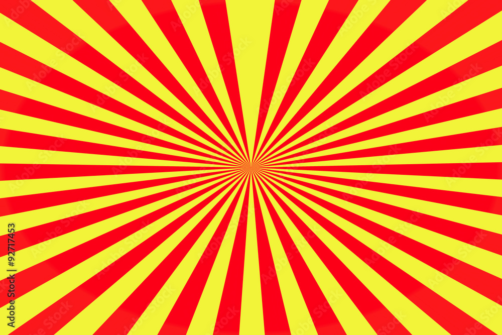 Geometric lines of yellow and red. background