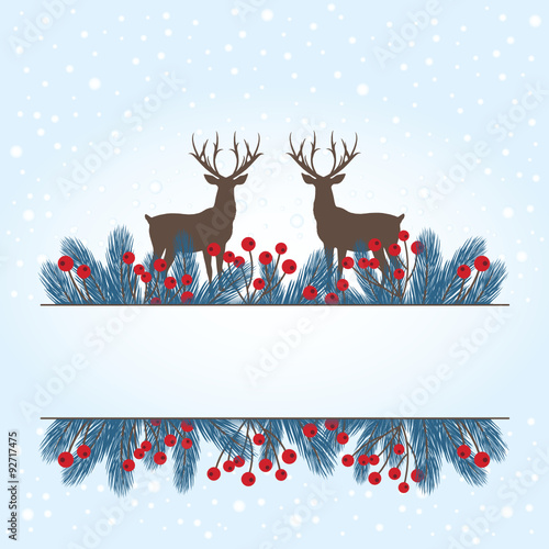 Wonderfull wintry christmas Background