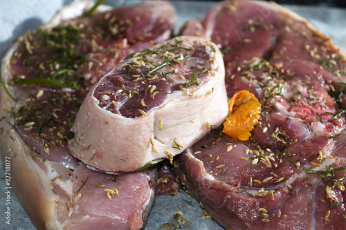 Billede på lærred suckling pig leg