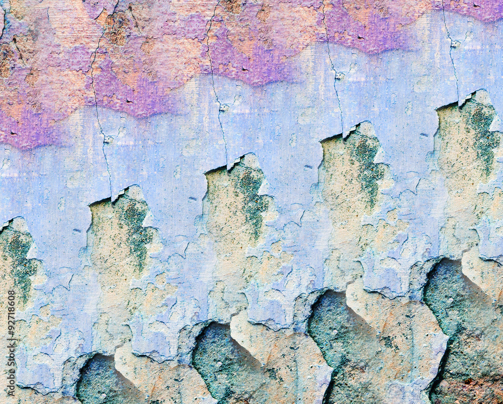 Fototapeta premium shabby paint and plaster cracks