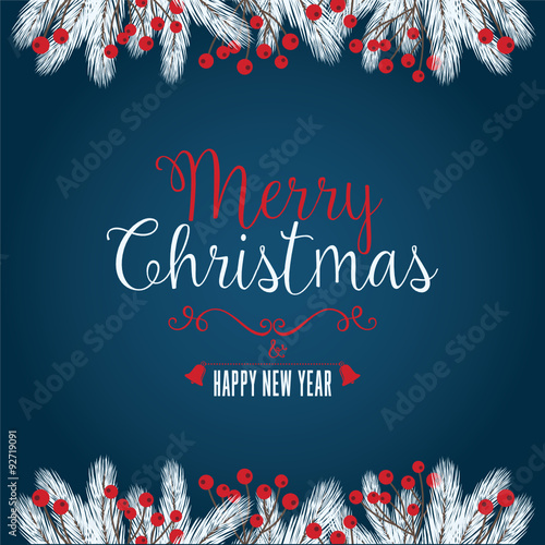 Christmas Background with Fir-Tree