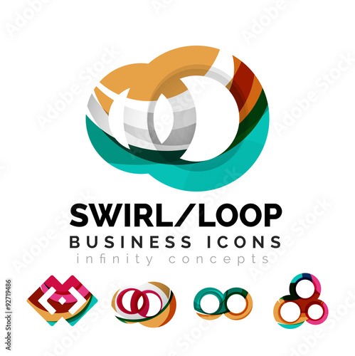 Free Download Set of infinity concepts, loop logo designs - GFXLoad