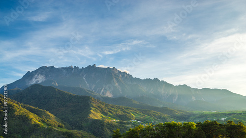 View of Mount Kinabalu  from Mesilau, Sabah on September 30, 2015. The highest mountain in Malaysia with elevation is 4095m and it famous among tourist.