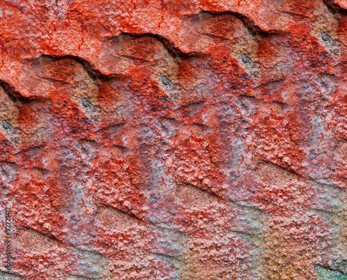 shabby paint and plaster cracks