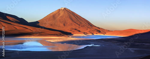 Green Lagoon (Laguna Verde), Altiplano, Bolivia