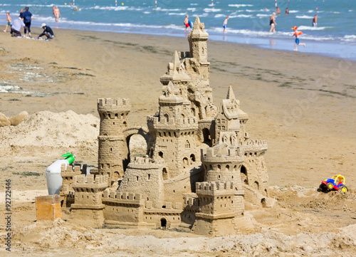 Sand Castle on the Beach