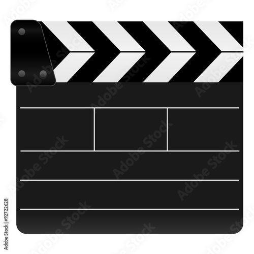 Filmklappe geschlossen und leer