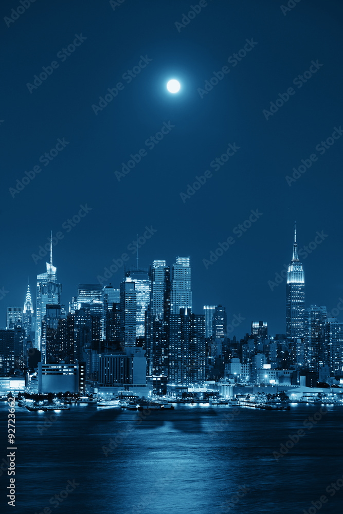 Moon Rise Manhattan