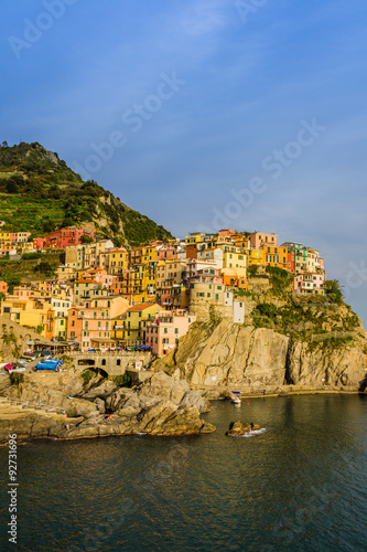 Fototapeta Naklejka Na Ścianę i Meble -  Manarola, Cinque Terre (Italian Riviera, Liguria) at twilight 