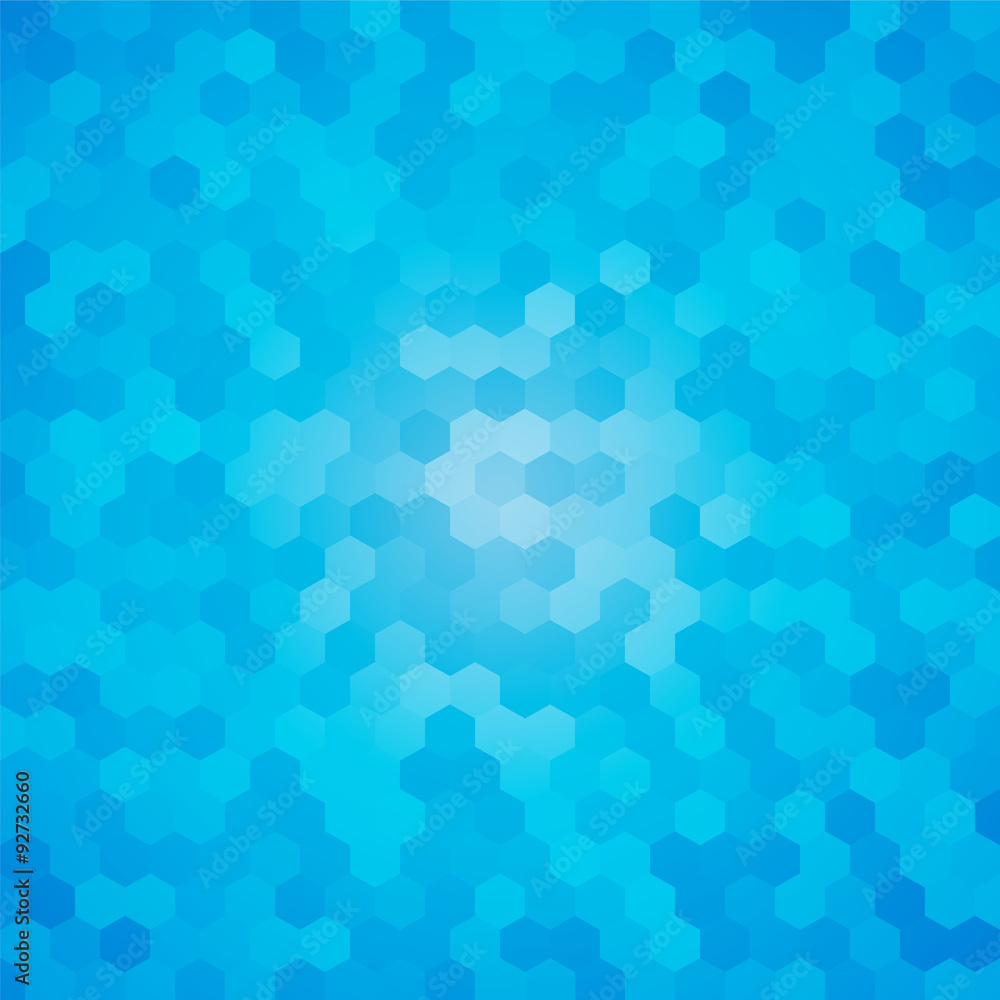 modern blue hexagon background
