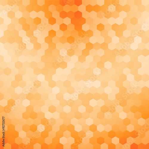 light orange hexagon background